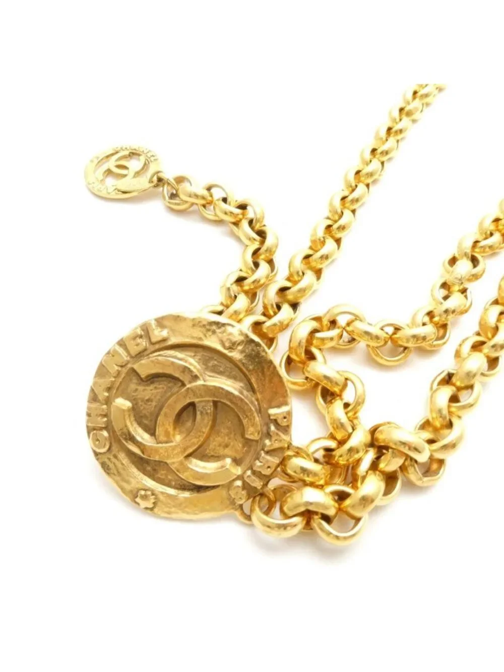 Chanel Chain Belt CC Logo Medal